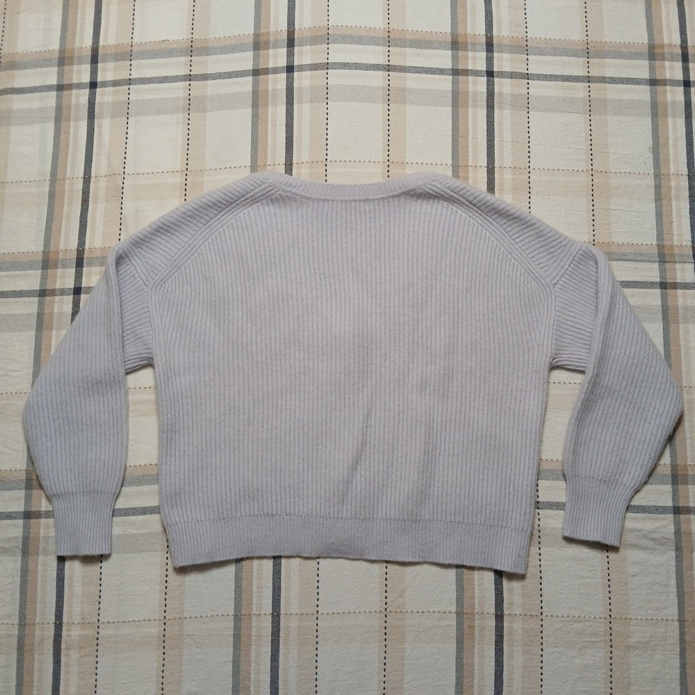 Boden Women's Blue 100% Cashmere Rib Knit Cardigan Size Small - Picture 6 of 9